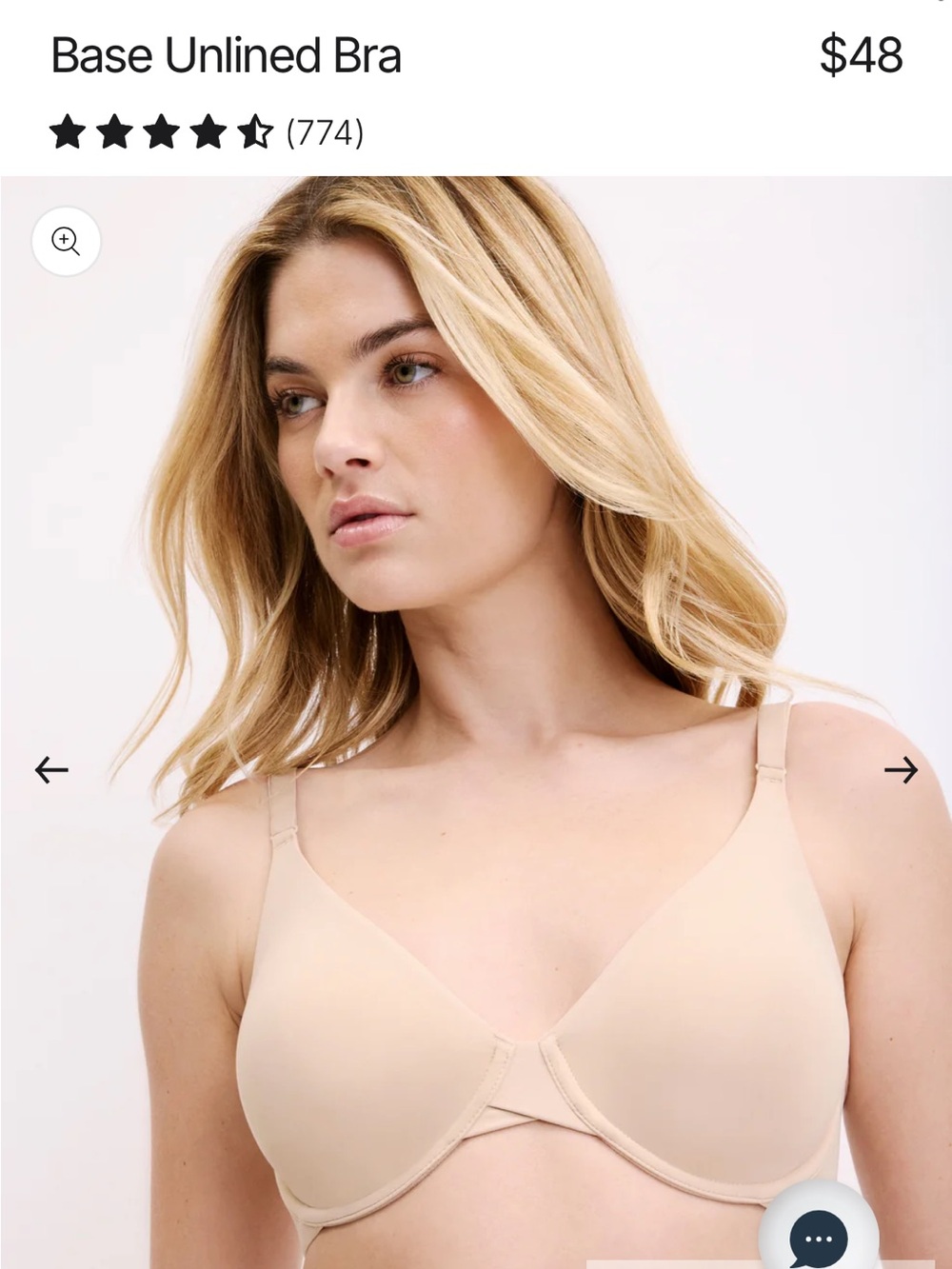 Harper Wilde Base Unlined Bra - Nude Size 34C